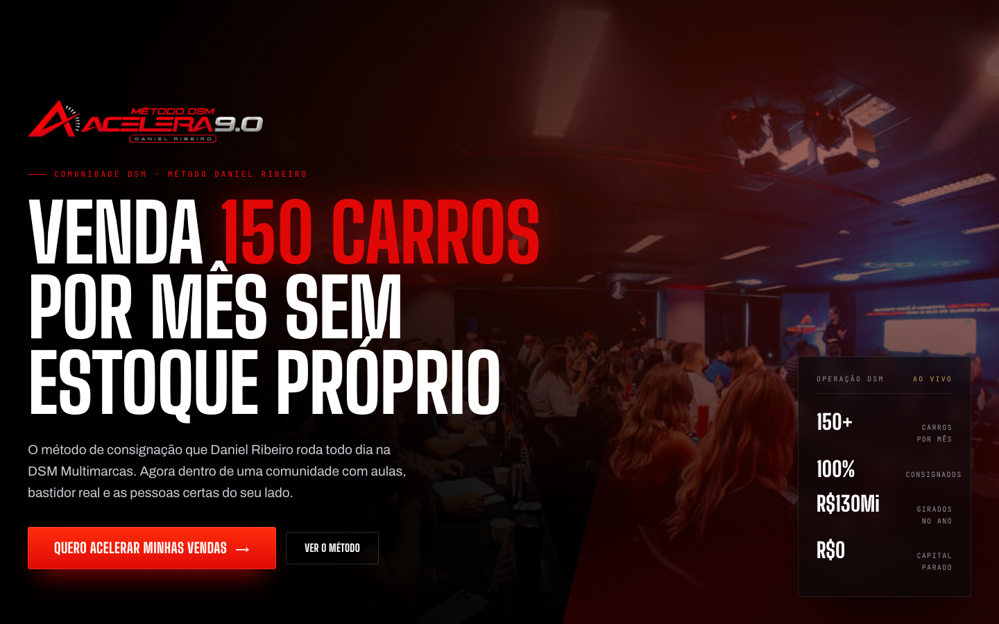 Página de vendas da Comunidade DSM publicada